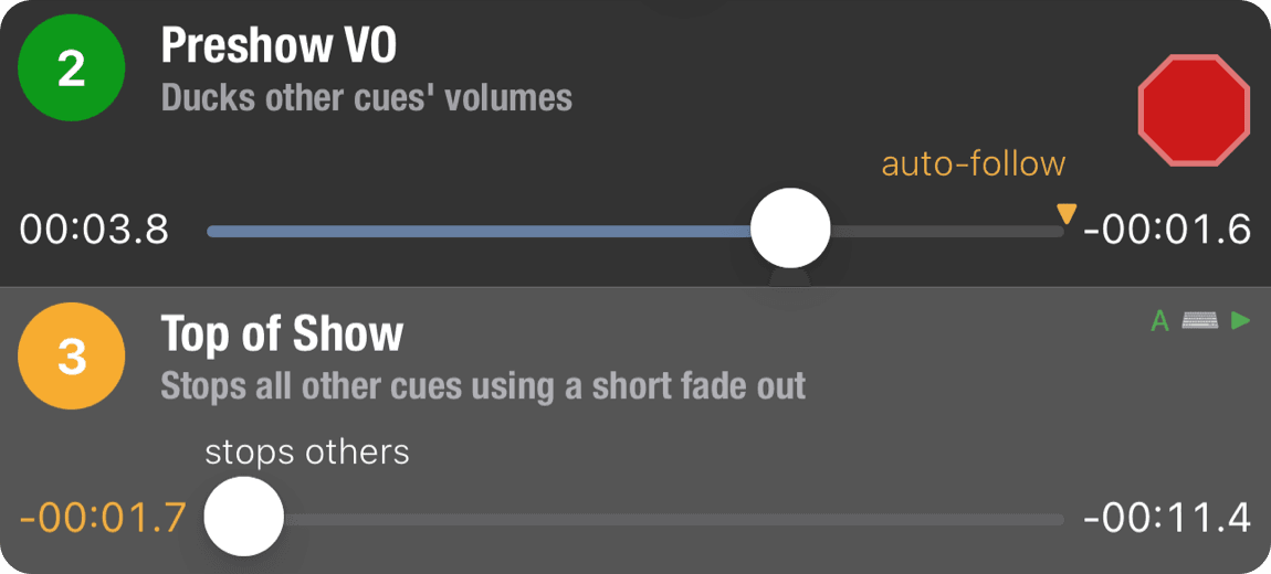Go Button playlist view